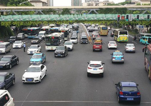 繁忙的长沙道路