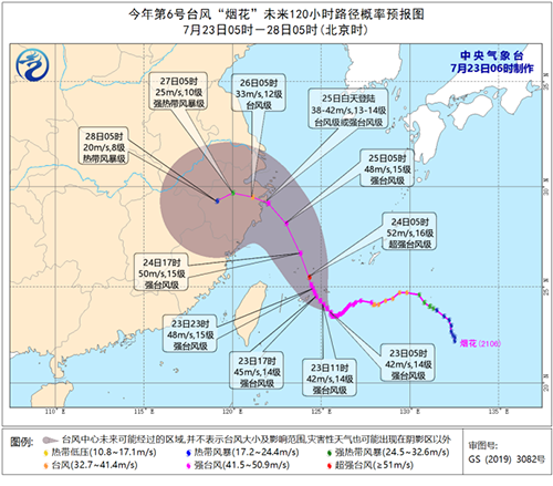 台风烟花轨迹图